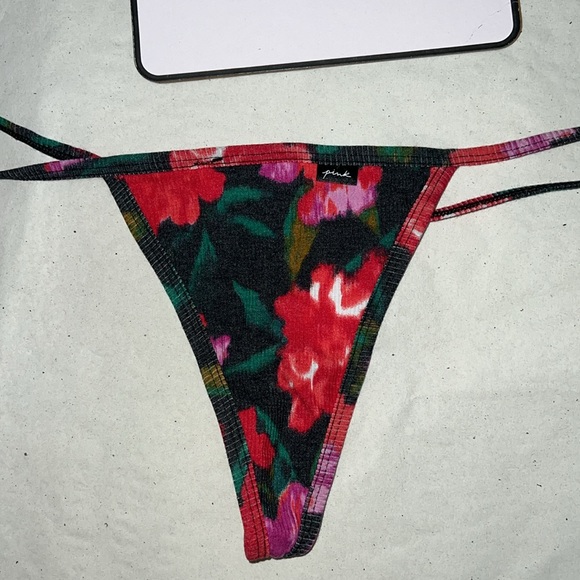 PINK Victoria’s Secret Cotton V-STRING THONG Panty XL - Picture 7 of 13